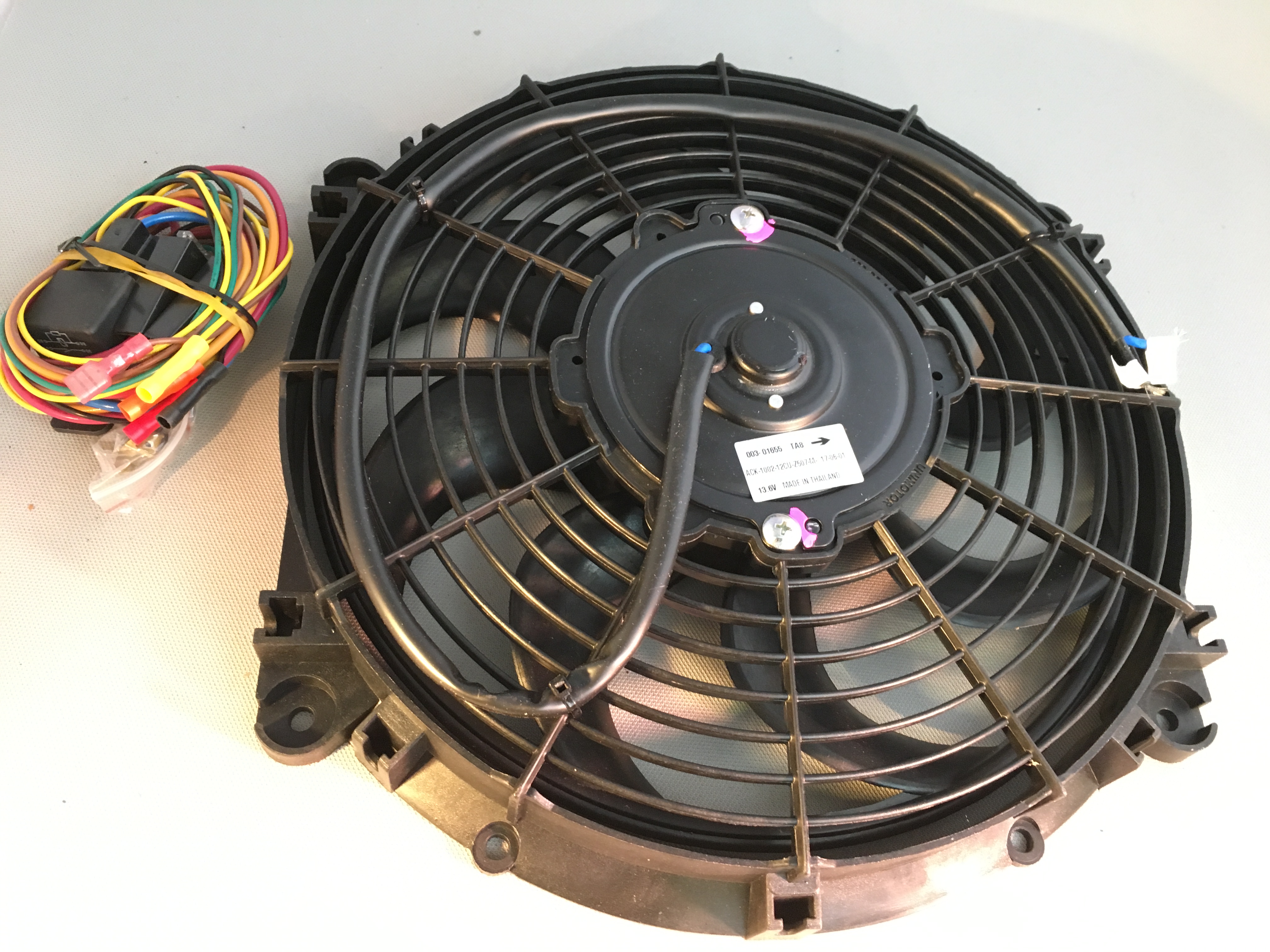 12 inch Electric Fan Conversion Kit with Thermostat Control Sports